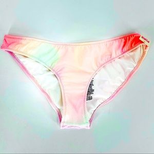 PINK-Size XS-Rainbow Victoria’s Secret PINK Mini Cheeky Bikini Bottom-NWT